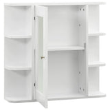 Vidaxl badkamerspiegelkast 66x17x63 cm mdf wit