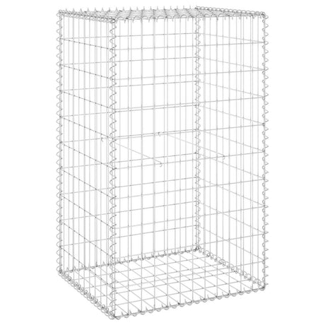 Vidaxl Schanskorf Wand mit Deckel 60x50x150 cm verzinkter Stahl