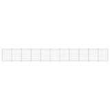 Vidaxl Schanskorf Wand mit Deckel 900x30x100 cm verzinkter Stahl