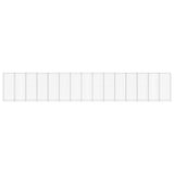 Vidaxl Schanskorf Wand mit Deckel 900x30x150 cm verzinkter Stahl