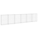 Vidaxl Schanskorf Wand mit Deckel 300x30x100 cm verzinkter Stahl