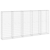 Vidaxl Schanskorf Wand mit Deckel 300x30x150 cm verzinkter Stahl