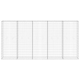 Vidaxl Schanskorf Wand mit Deckel 300x30x150 cm verzinkter Stahl