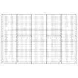 Vidaxl Schanskorf Wand mit Deckel 300x30x200 cm verzinkter Stahl