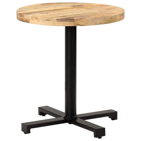 Vidaxl bistrotafel rond ø70x75 cm ruw mangohout