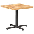 Vidaxl bistrotafel vierkant 80x80x75 cm ruw mangohout