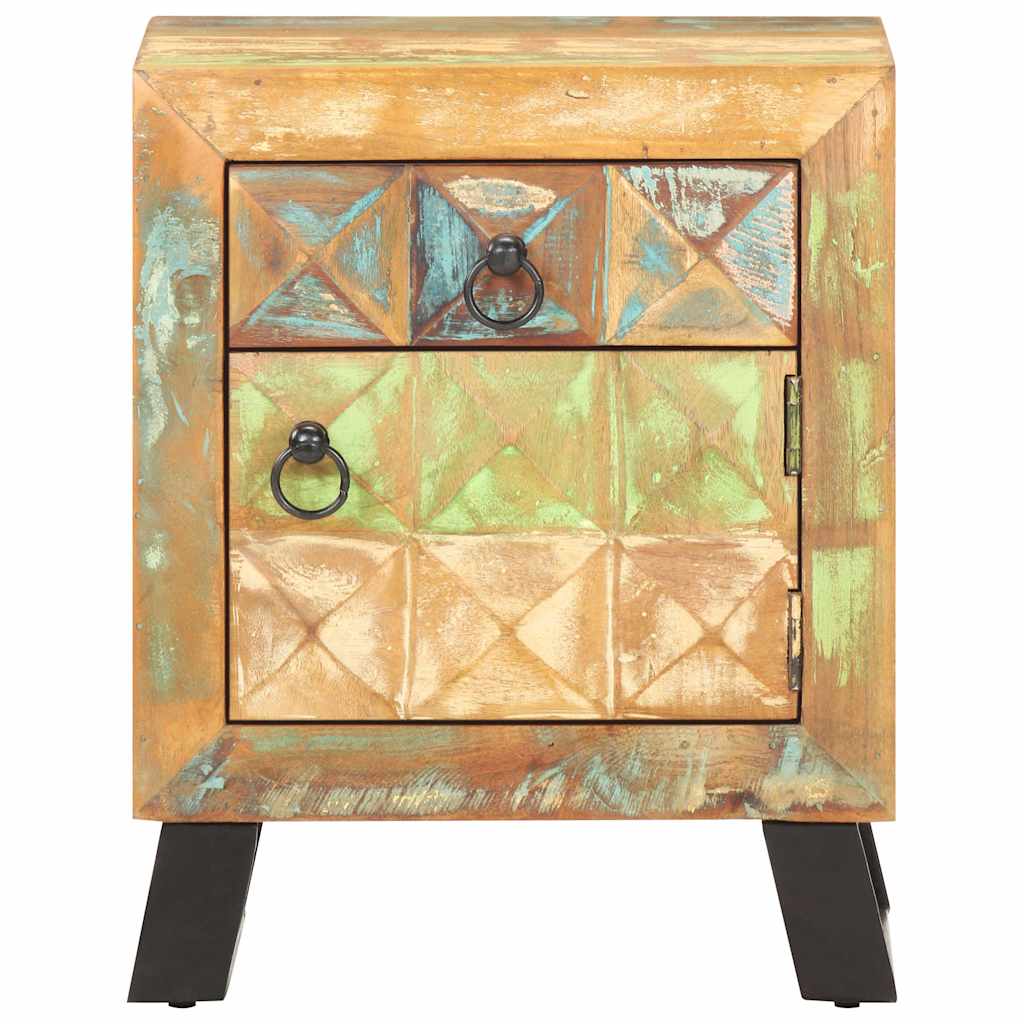 Vidaxl nachtkastje 40x30x50 cm massief gerecycled hout