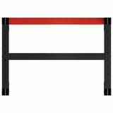 Vidaxl werkbankframe 80x57x79 cm metaal zwart en rood