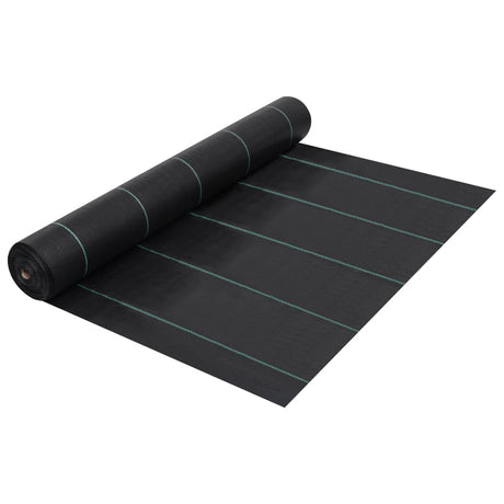 Vidaxl -Karotten -Stoff 1x10 m pp schwarz