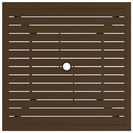 Vidaxl tuintafel 81,5x81,5x72 cm staal bruin