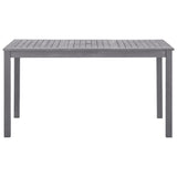 Vidaxl tuintafel 140x80x74 cm massief acaciahout greywash