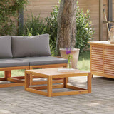 Vidaxl 2-delige loungeset met kussens massief acaciahout
