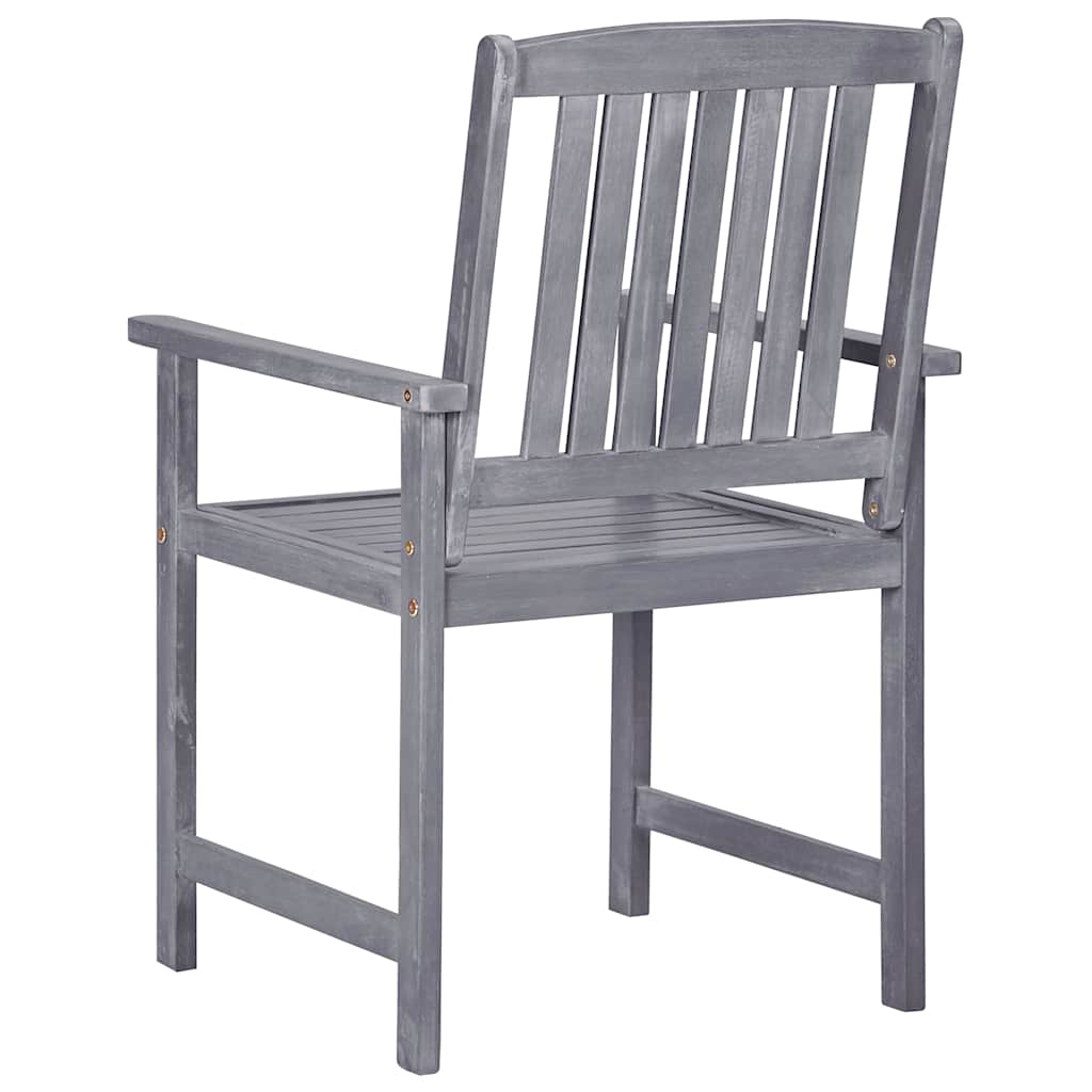 Vidaxl tuinstoelen 4 st massief acaciahout grijs