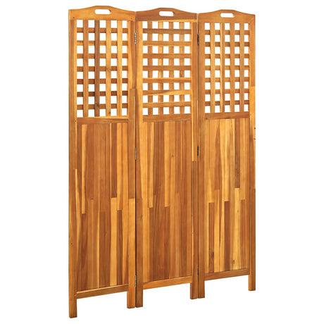 Vidaxl kamerscherm met 3 panelen 121x2x170 cm massief acaciahout