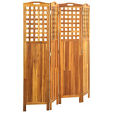 Vidaxl kamerscherm met 4 panelen 161x2x170 cm massief acaciahout