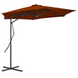 VIDAXL -Parasol mit Stahlpol 300x230 cm Terrakotta -ausgelöst