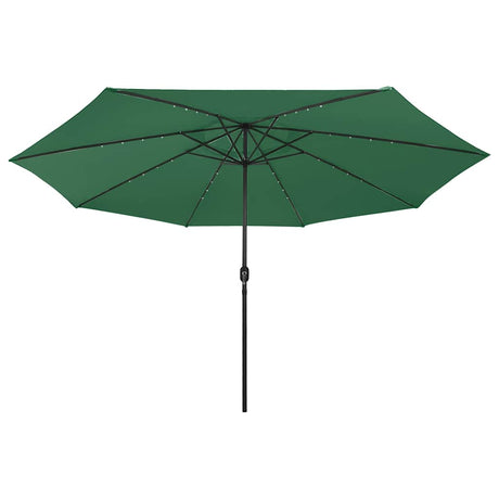 Vidaxx Sonnenschirm mit LED-Beleuchtung 400 cm grün