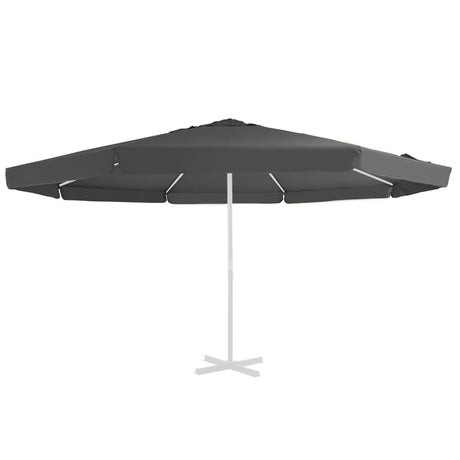 VIDAXL -Ersatztuch für Parasol 515 cm Anthrazit -geläutet