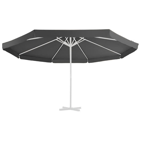 VIDAXL -Ersatztuch für Parasol 515 cm Anthrazit -geläutet