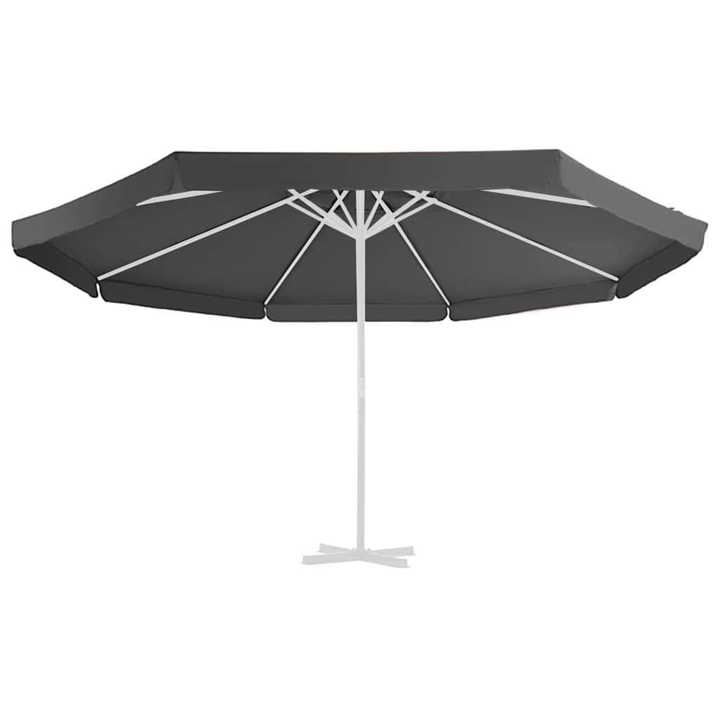 VIDAXL -Ersatztuch für Parasol 515 cm Anthrazit -geläutet
