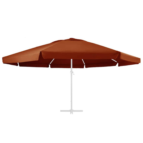 Vidaxl vervangingsdoek voor parasol 610 cm terracottakleurig