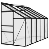 VidaXL Gewächshaus 6,23 m³ Aluminium Anthrazit