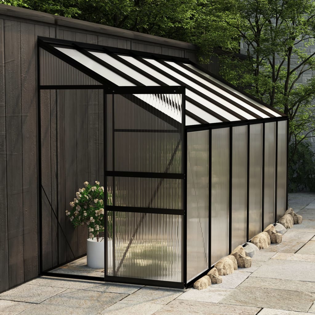 Vidaxl Tuinkas 7,77 M³ Aluminium Anthrazit -gelöscht