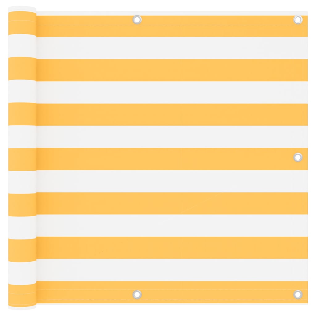 Vidaxx Balkonschirm 90x300 cm Oxford-Stoff weiß und gelb