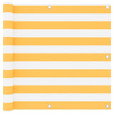 Vidaxx Balkonschirm 90x300 cm Oxford-Stoff weiß und gelb
