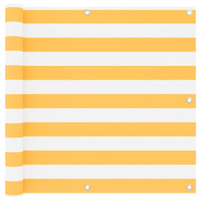 Vidaxx Balkonschirm 90x300 cm Oxford-Stoff weiß und gelb