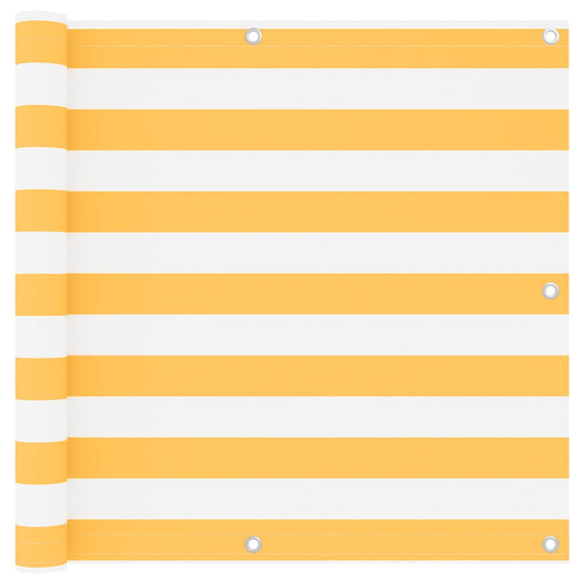 Vidaxx Balkonschirm 90x300 cm Oxford-Stoff weiß und gelb