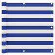 Vidaxl Balkon Bildschirm 90x300 cm Oxford Stoff weiß und blau