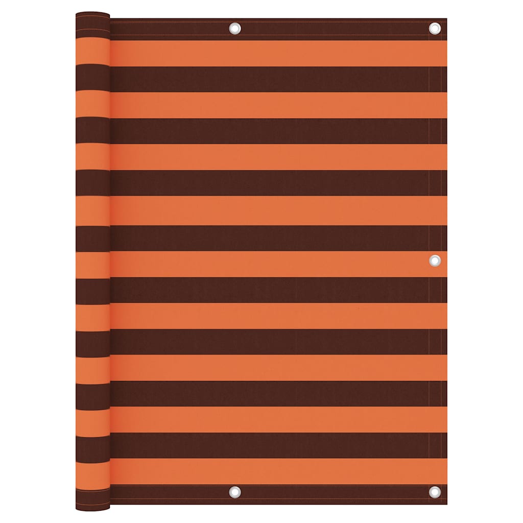 Vidaxl Balkon Bildschirm 120x300 cm Oxford Fabric Orange und Braun