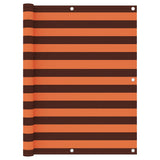 Vidaxl Balkon Bildschirm 120x300 cm Oxford Fabric Orange und Braun