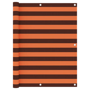 Vidaxl Balkon Bildschirm 120x300 cm Oxford Fabric Orange und Braun