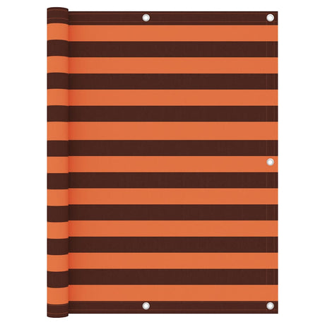 Vidaxl Balkon Bildschirm 120x300 cm Oxford Fabric Orange und Braun