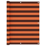 Vidaxl Balkon Bildschirm 120x300 cm Oxford Fabric Orange und Braun