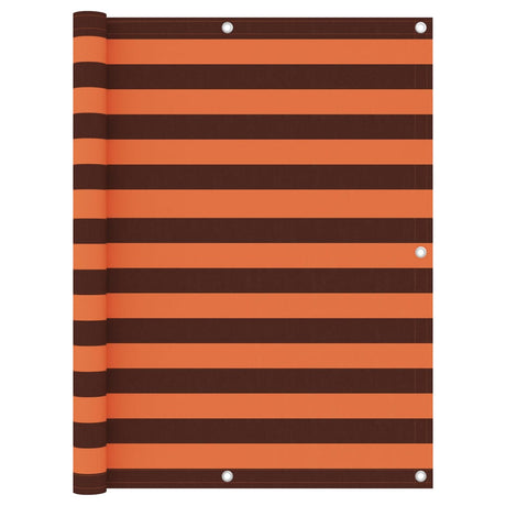 Vidaxl Balkon Bildschirm 120x300 cm Oxford Fabric Orange und Braun