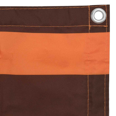 Vidaxl Balkon Bildschirm 120x300 cm Oxford Fabric Orange und Braun