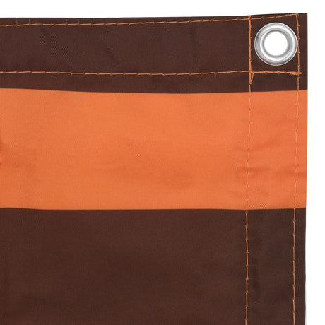Vidaxl Balkon Bildschirm 120x300 cm Oxford Fabric Orange und Braun