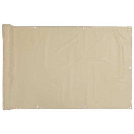 Vidaxl Balkon Bildschirm 75x300 cm Oxford Stoff Beige