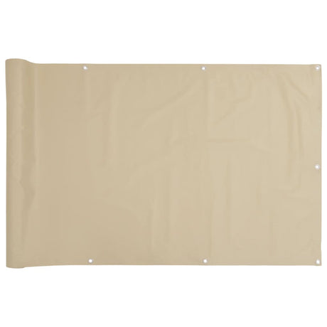 Vidaxl Balkon Bildschirm 90x300 cm Oxford Stoff Beige