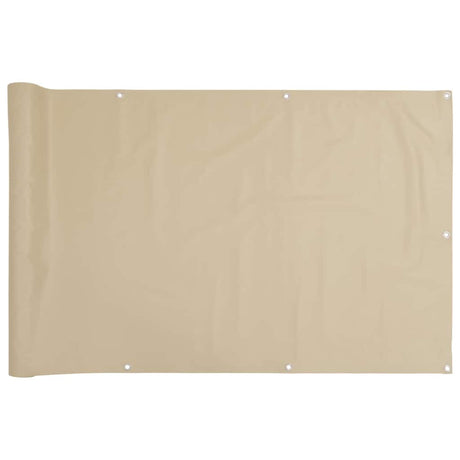 Vidaxl Balkon Bildschirm 90x300 cm Oxford Stoff Beige