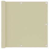 Vidaxl Balkon Bildschirm 90x300 cm Oxford Fabric Crème