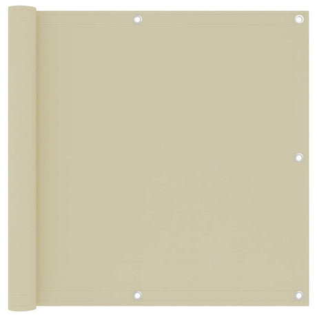 Vidaxl Balkon Bildschirm 90 x 500 cm Oxford Stoffcrème
