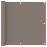 Vidaxl Balkon Bildschirm 90x400 cm Oxford Stofftaupe