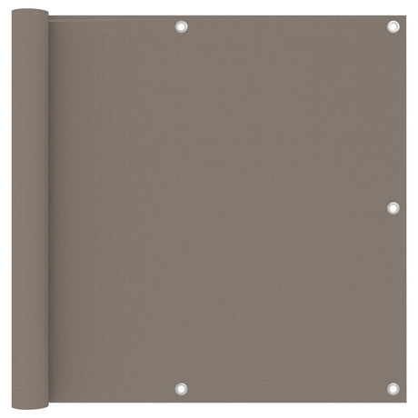 Vidaxl Balkon Bildschirm 90x400 cm Oxford Stofftaupe