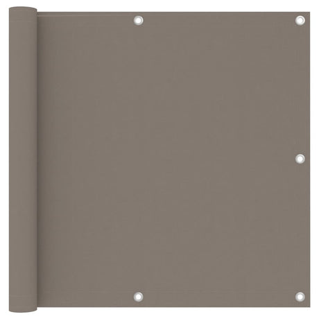 Vidaxl Balkon Bildschirm 90 x 500 cm Oxford Stofftaupe