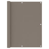 Vidaxl Balkon Bildschirm 120 x 500 cm Oxford Stofftaupe
