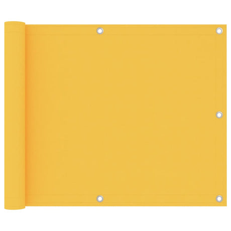 Vidaxl balkonscherm 75x600 cm oxford stof geel